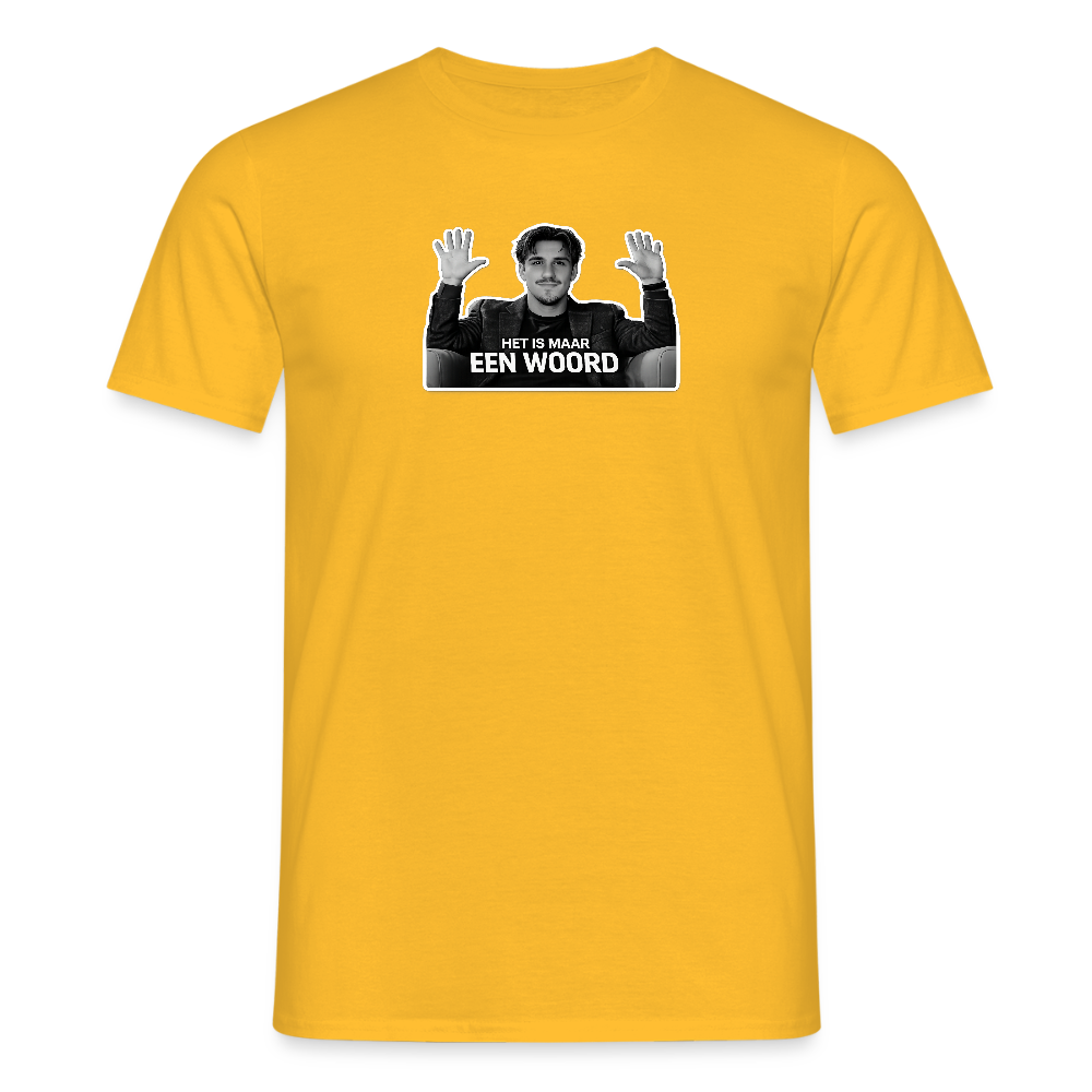 Het is maar een woord - T-shirt - yellow