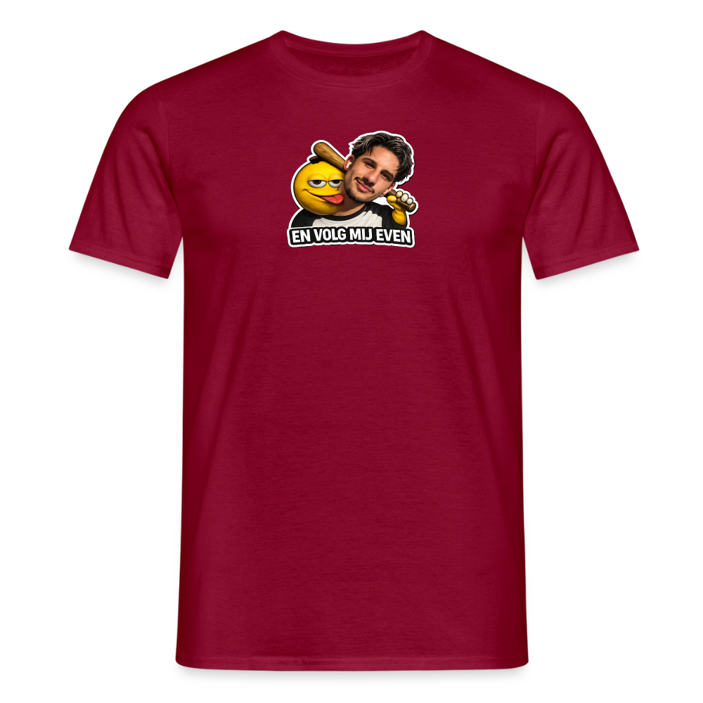 En volg mij even - T-shirt - brick red
