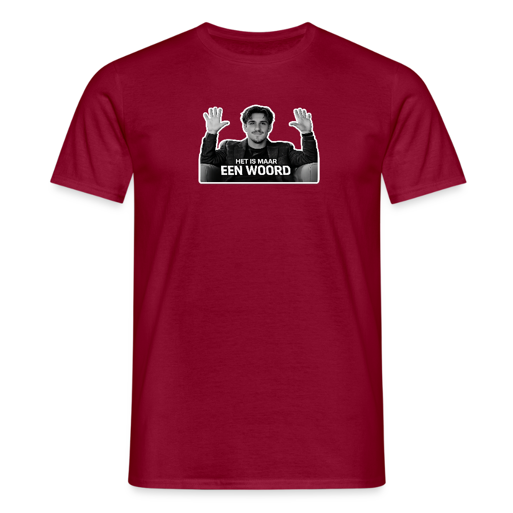 Het is maar een woord - T-shirt - brick red