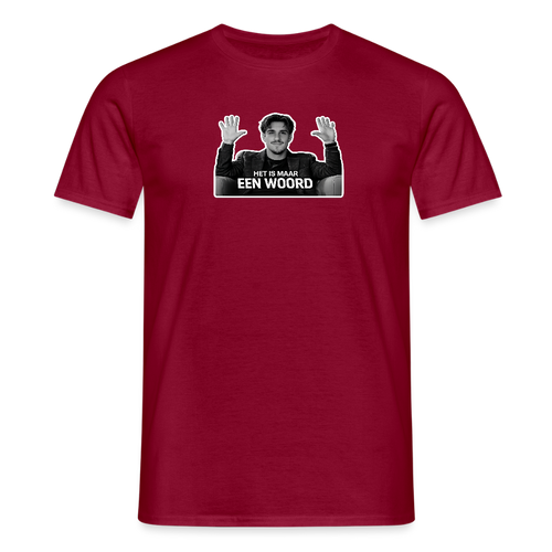 Het is maar een woord - T-shirt - brick red