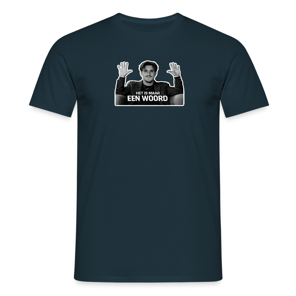 Het is maar een woord - T-shirt - navy