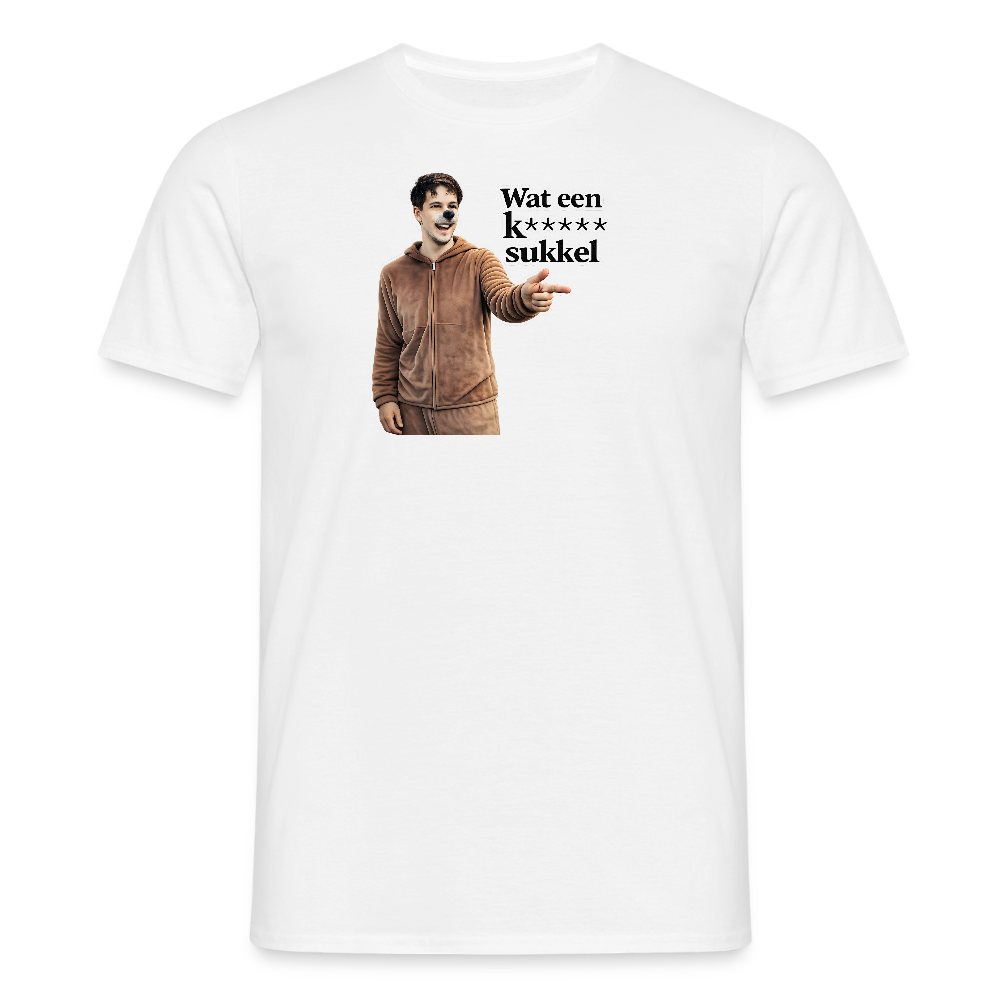 Wat een k***** sukkel - T-Shirt - white